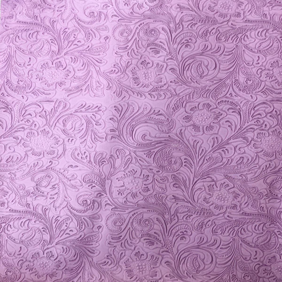 Western Floral PU Faux Leather Vinyl Fabric