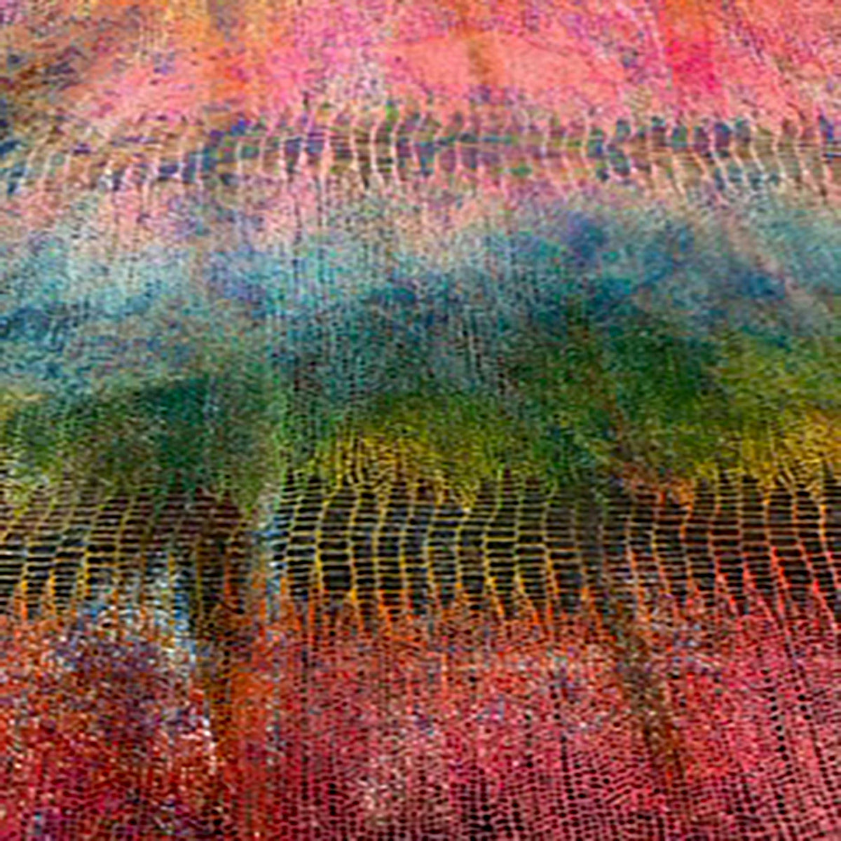 Tie-Dye Velvet Lizard Scale Foil Poly Spandex Fabric | Spandex Palace