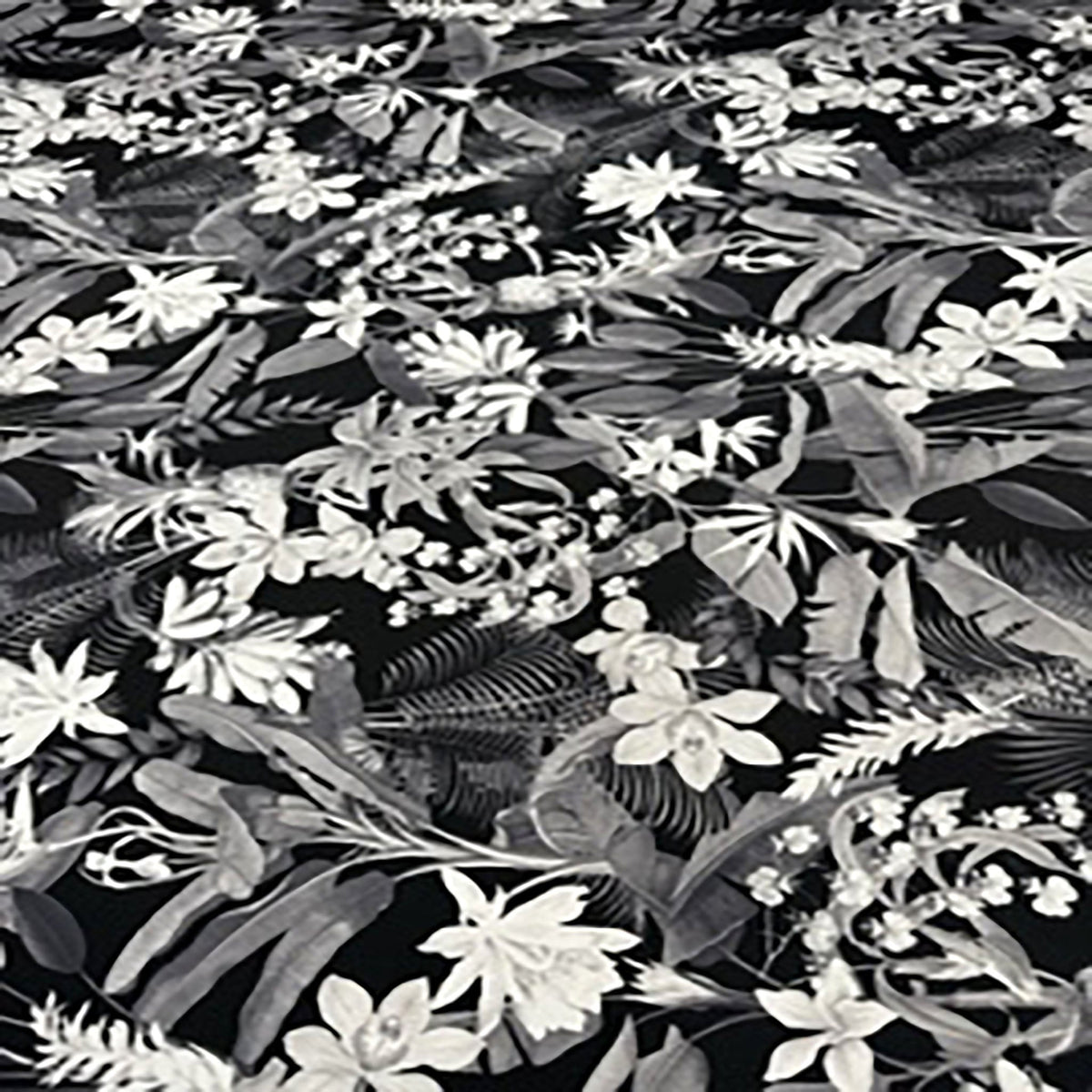 Tropical Jungle Floral Print Poly 4-Way Stretch Fabric| Spandex Palace