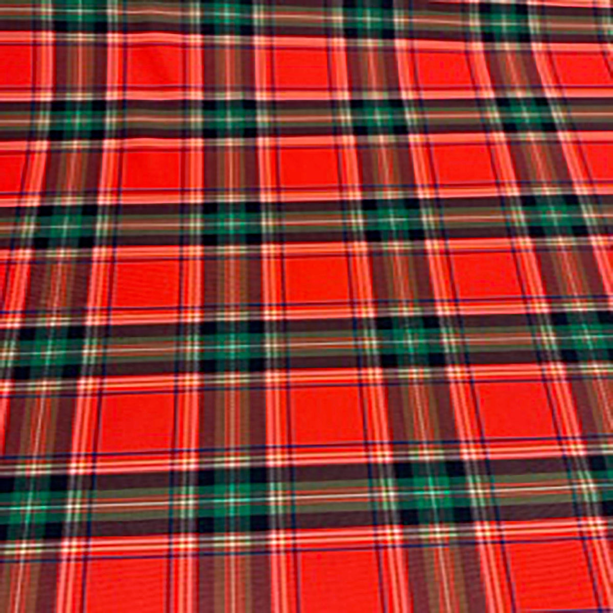 Scottish Vibrant Plaid Print 4-Way Poly Spandex Fabric| Spandex Palace