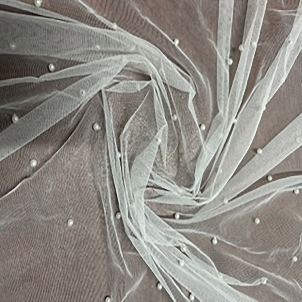 Pearl Elegance Polyester Mesh Fabric | Spandex Palace