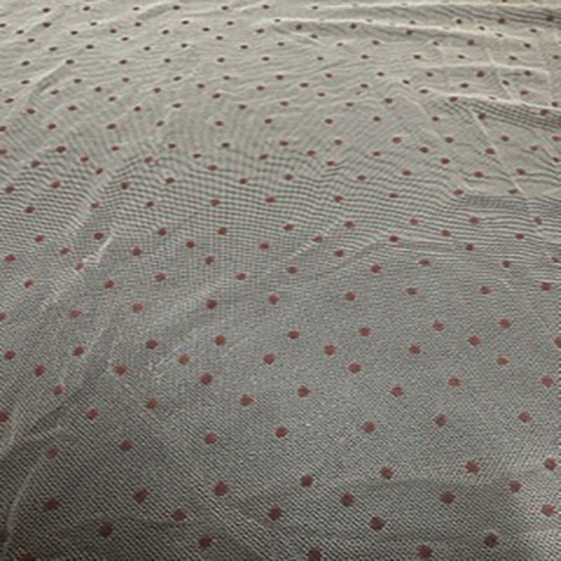 Flocked Dots Random Stretch Mesh Poly Spandex Fabric | Spandex Palace