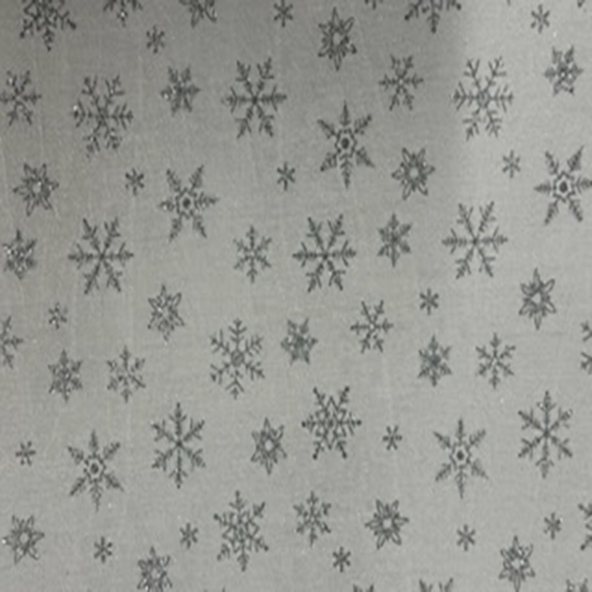 Velvet Snowflake Sparkling Print Poly Stretch Fabric | Spandex Palace