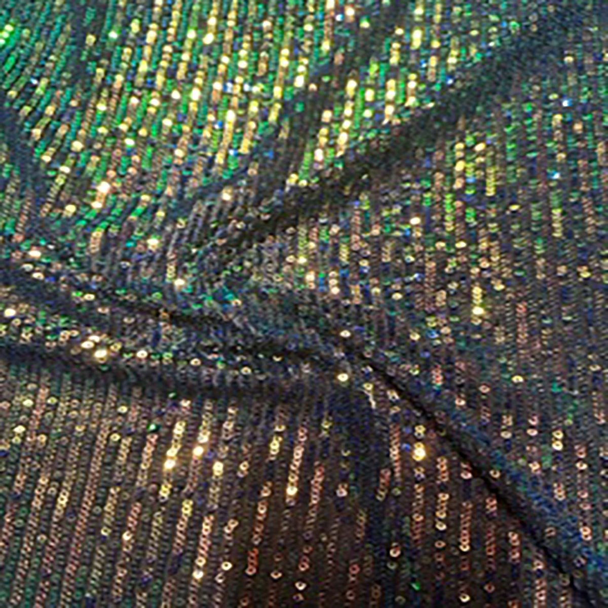 Mesmerizing Sequin Two-Tone Grid Polyester Stretch Fabric | Spandex Palace