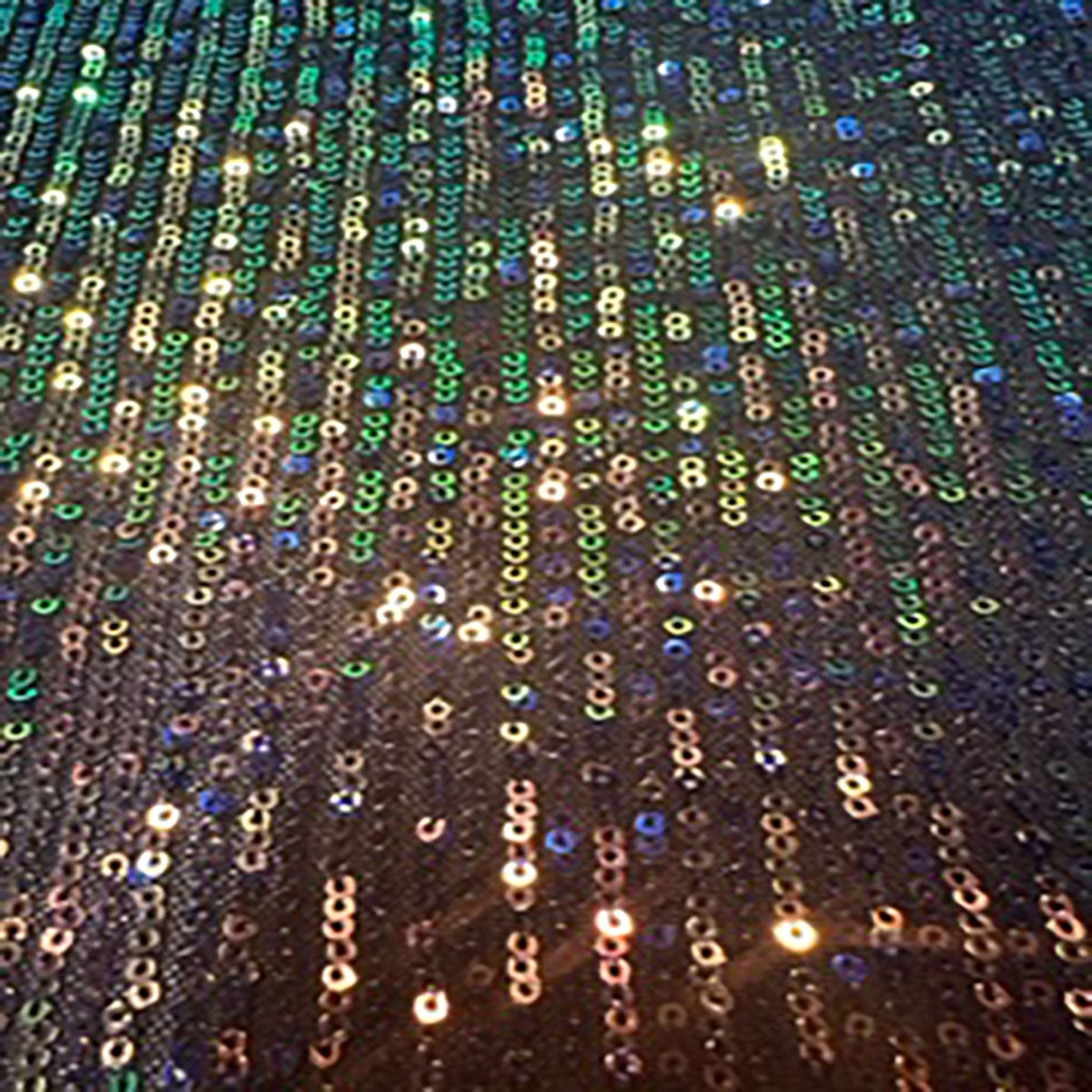 Mesmerizing Sequin Two-Tone Grid Polyester Stretch Fabric | Spandex Palace