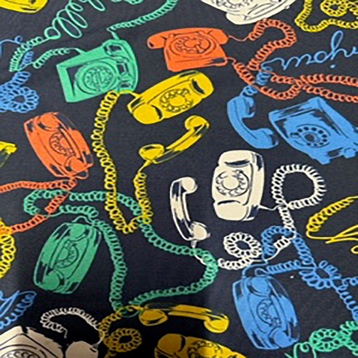 4-Way Poly Spandex Digital Phone Print Stretch Fabric | Spandex Palace
