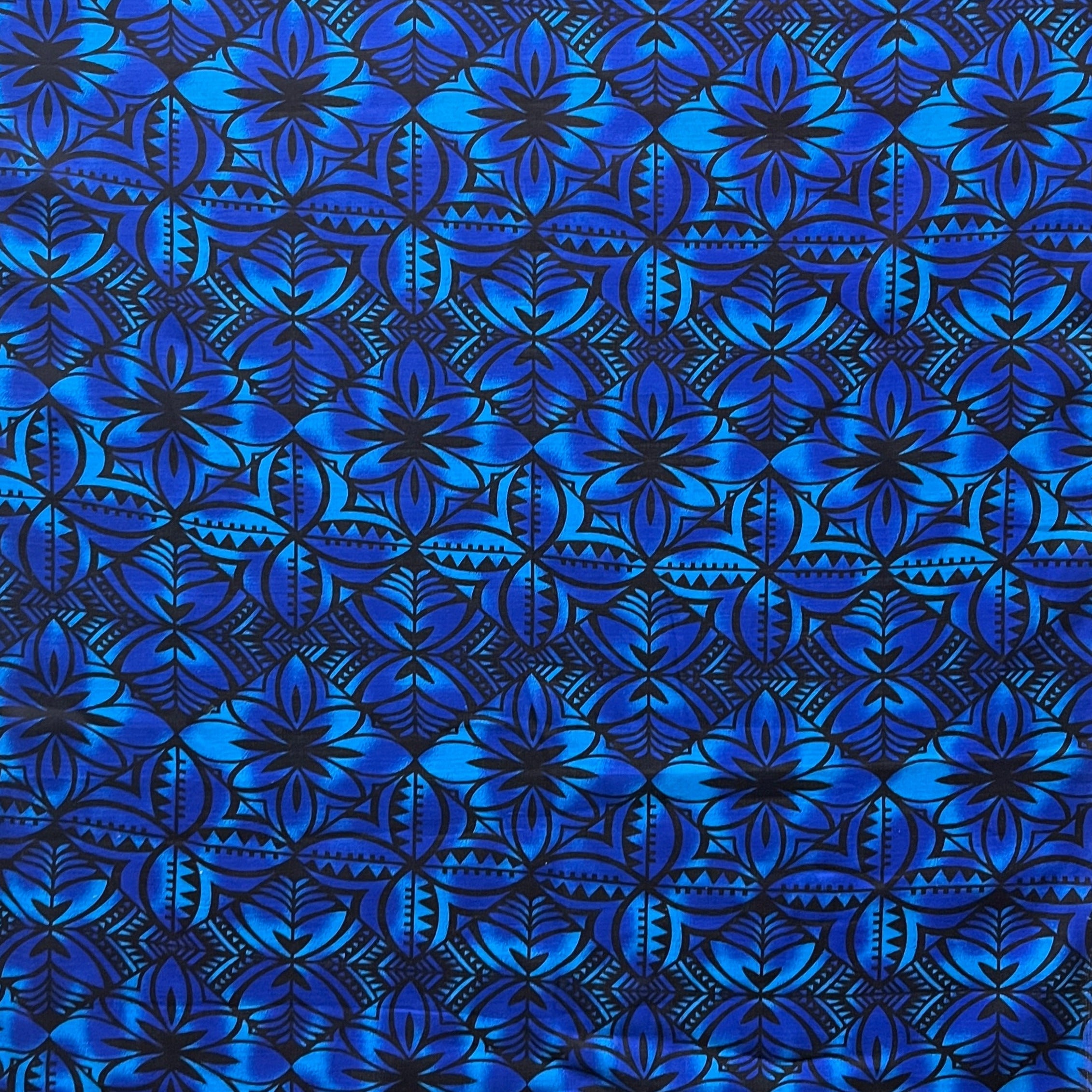 Traditional Polynesian Geometric Design Light Barkcloth Fabric| Islands Fabric