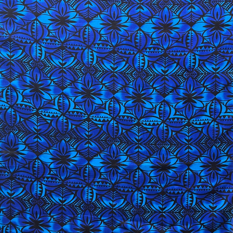 Traditional Polynesian Geometric Design Light Barkcloth Fabric | Islands Fabric