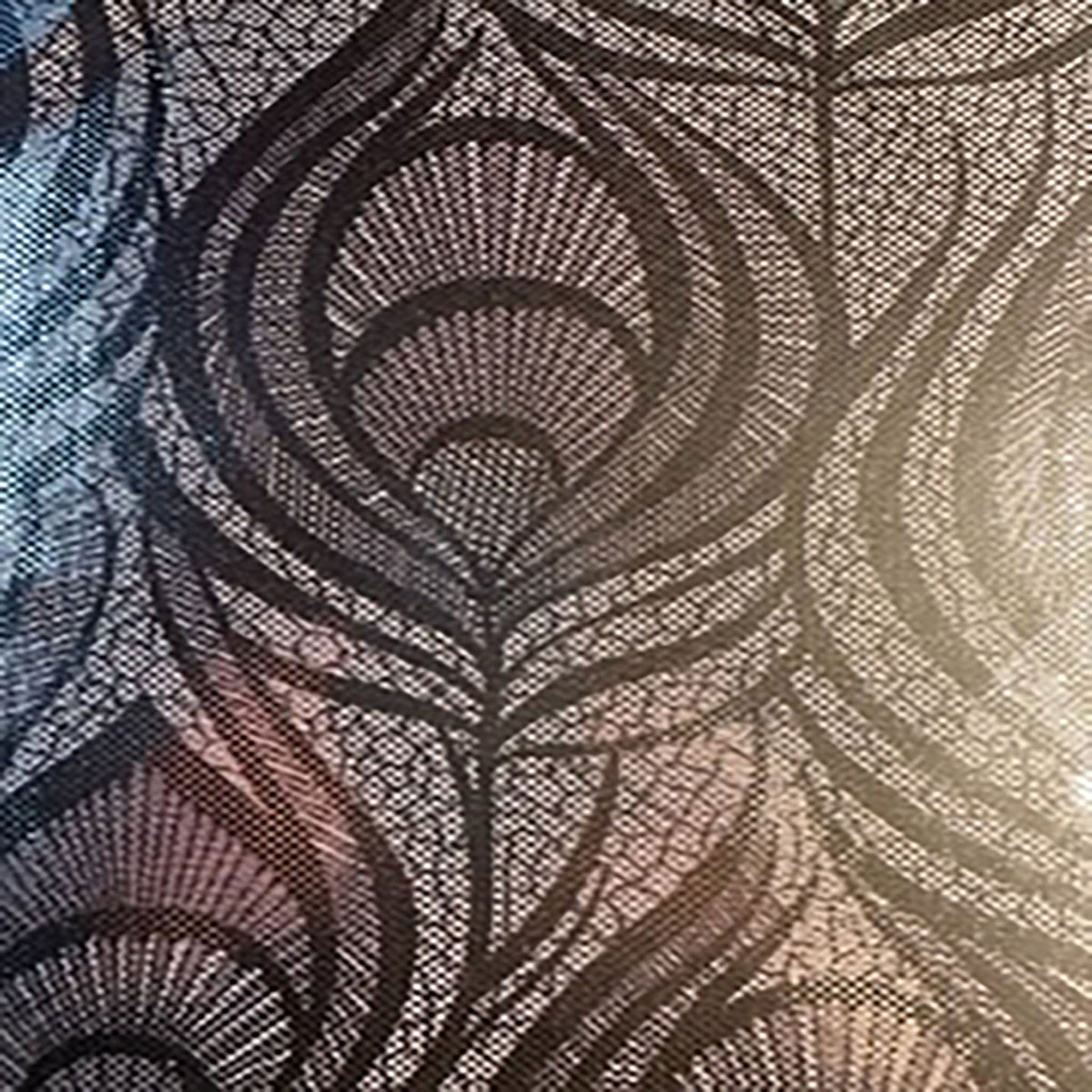 Elite Peacock Magic Eye 4-Way Flex Nylon Tricot Fabric| Spandex Palace