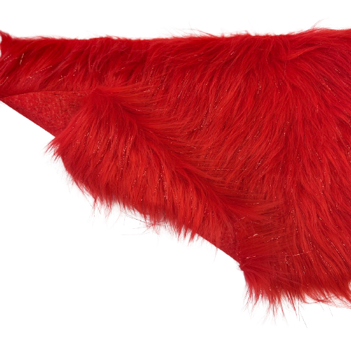 Tinsel Sparkle Glitter Long Pile Shaggy Faux Fur Fabric