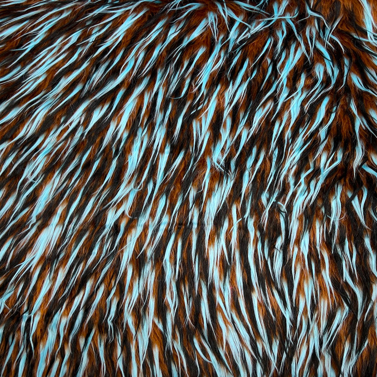 Three Spike Shaggy Faux Fur Fabric