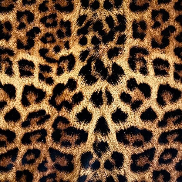 Animal Print PU Stretch Faux Leather Apparel Vinyl Fabric