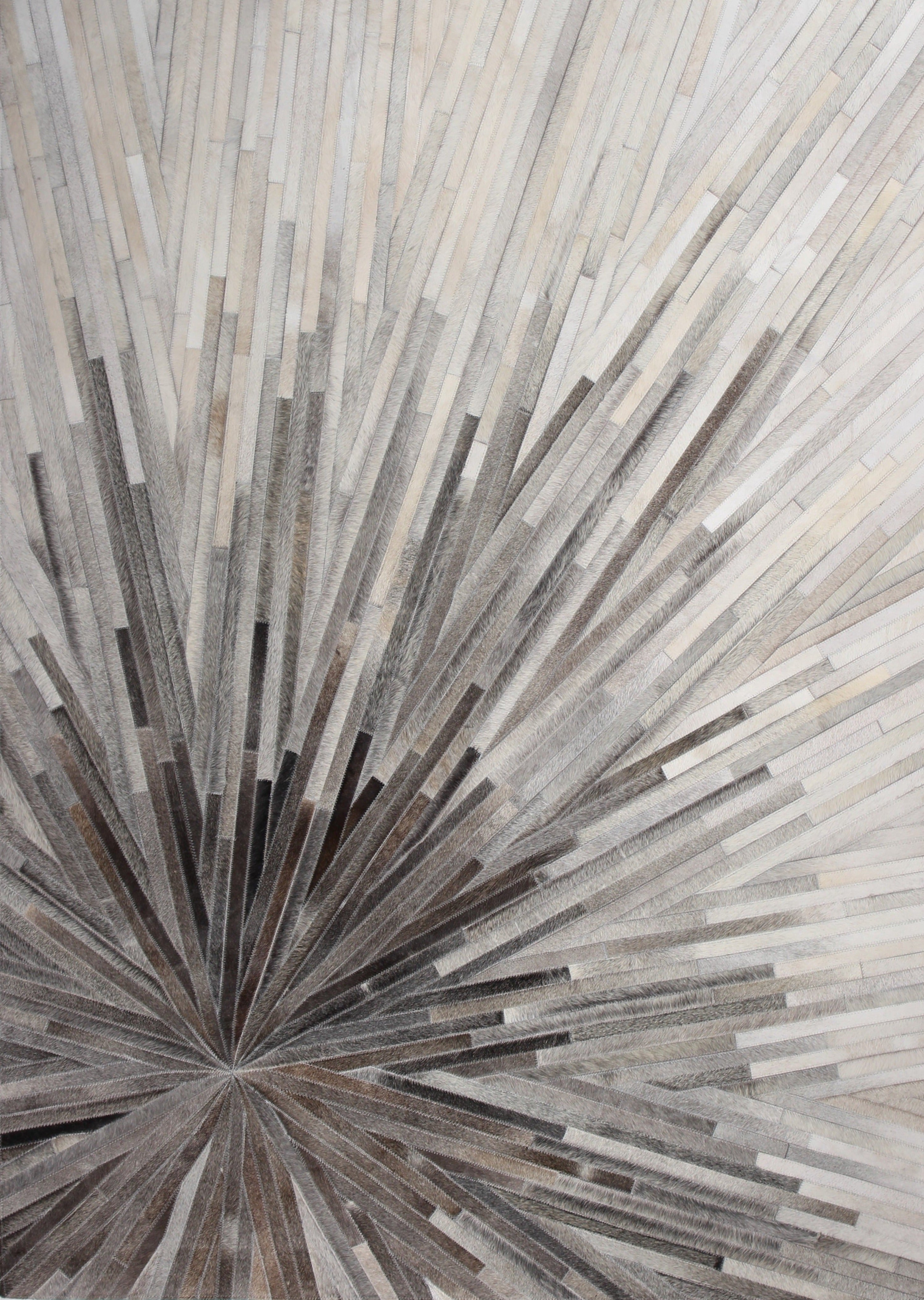 Leather Patchwork Cowhide Area Rug