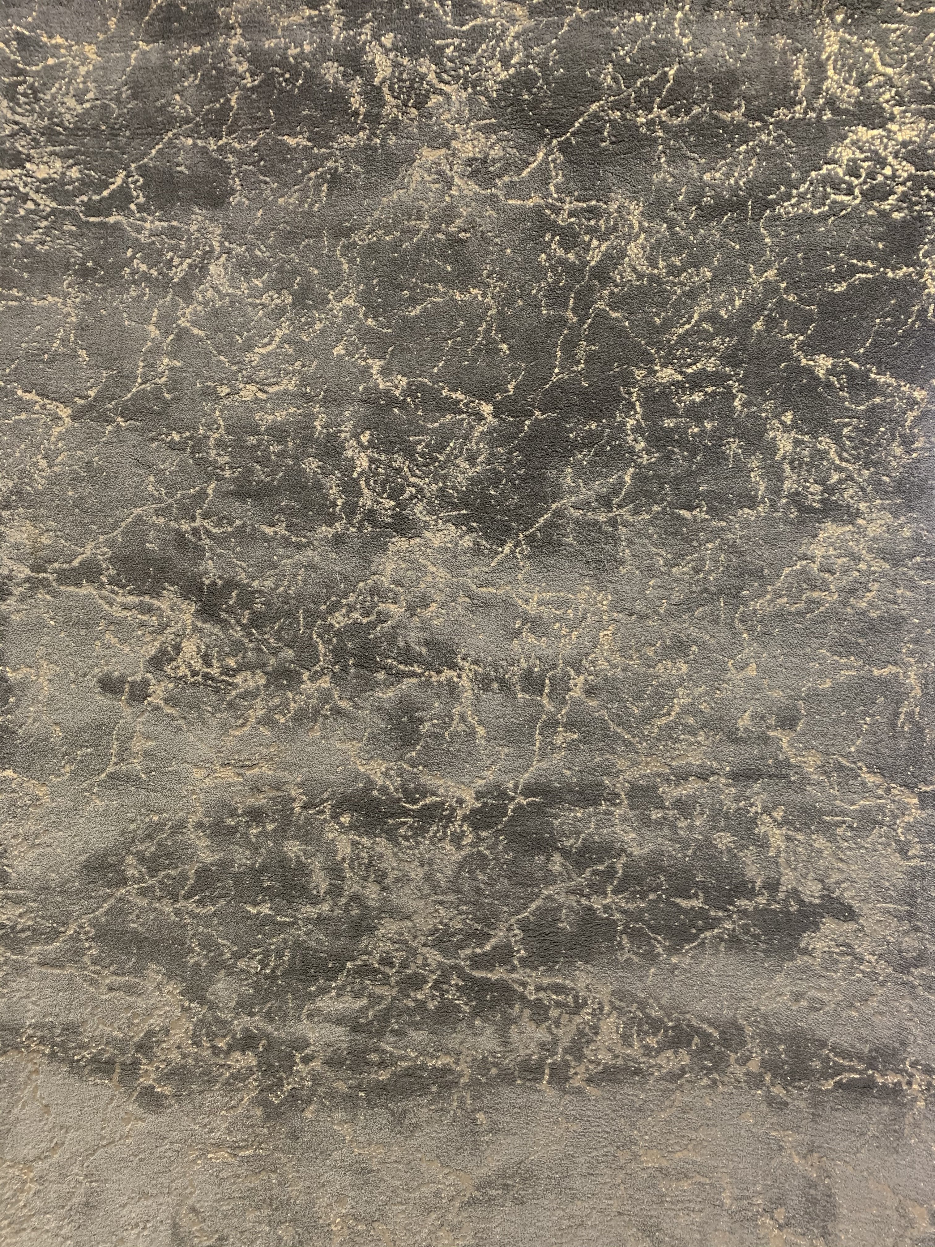 Black Gray and White Soft Plush Fluffy Lattice Design Area Rug/ Carpet