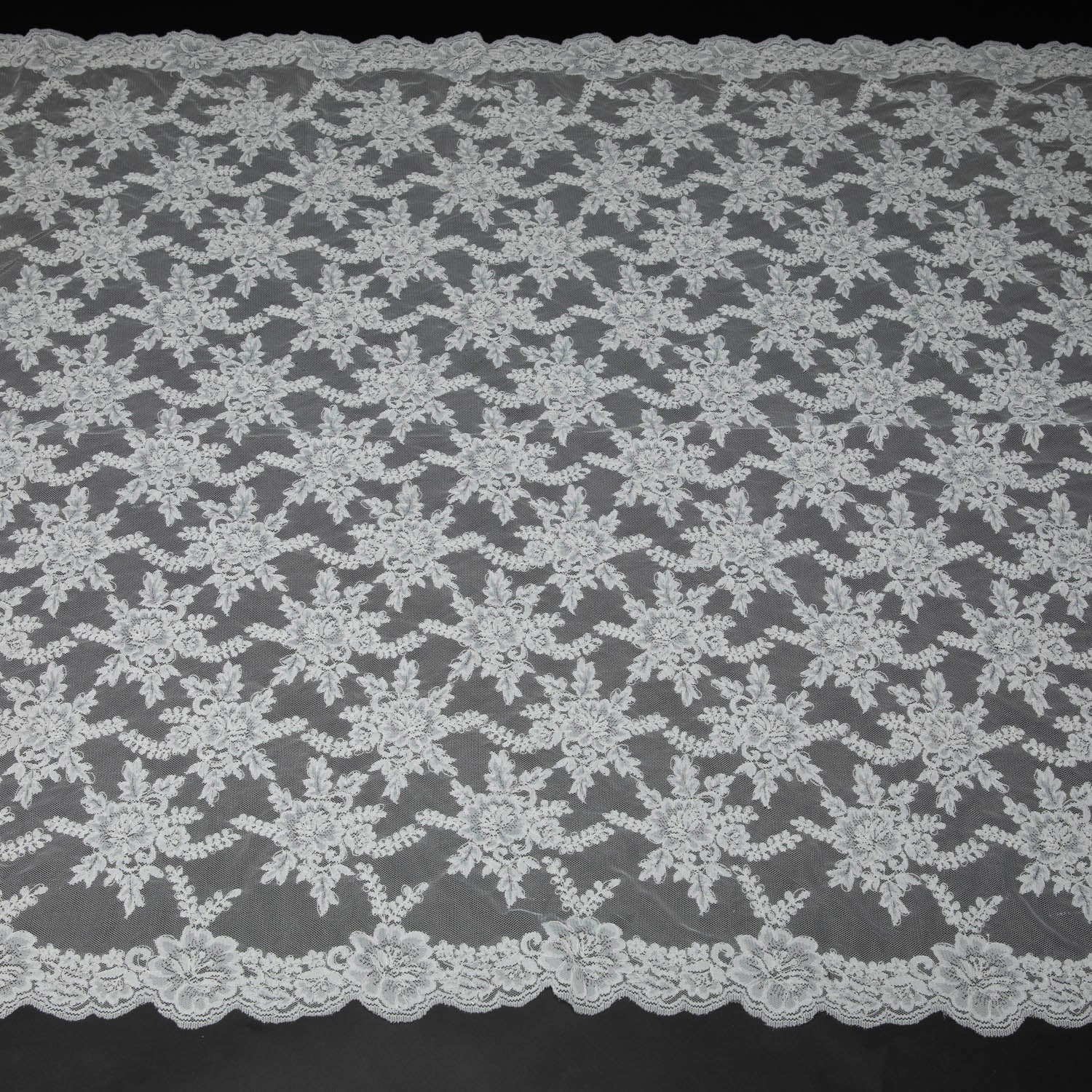 Re-Embroidery Lace Fabric with Cord and Superb Design 52"/54" Wide | Exquisite Fabric