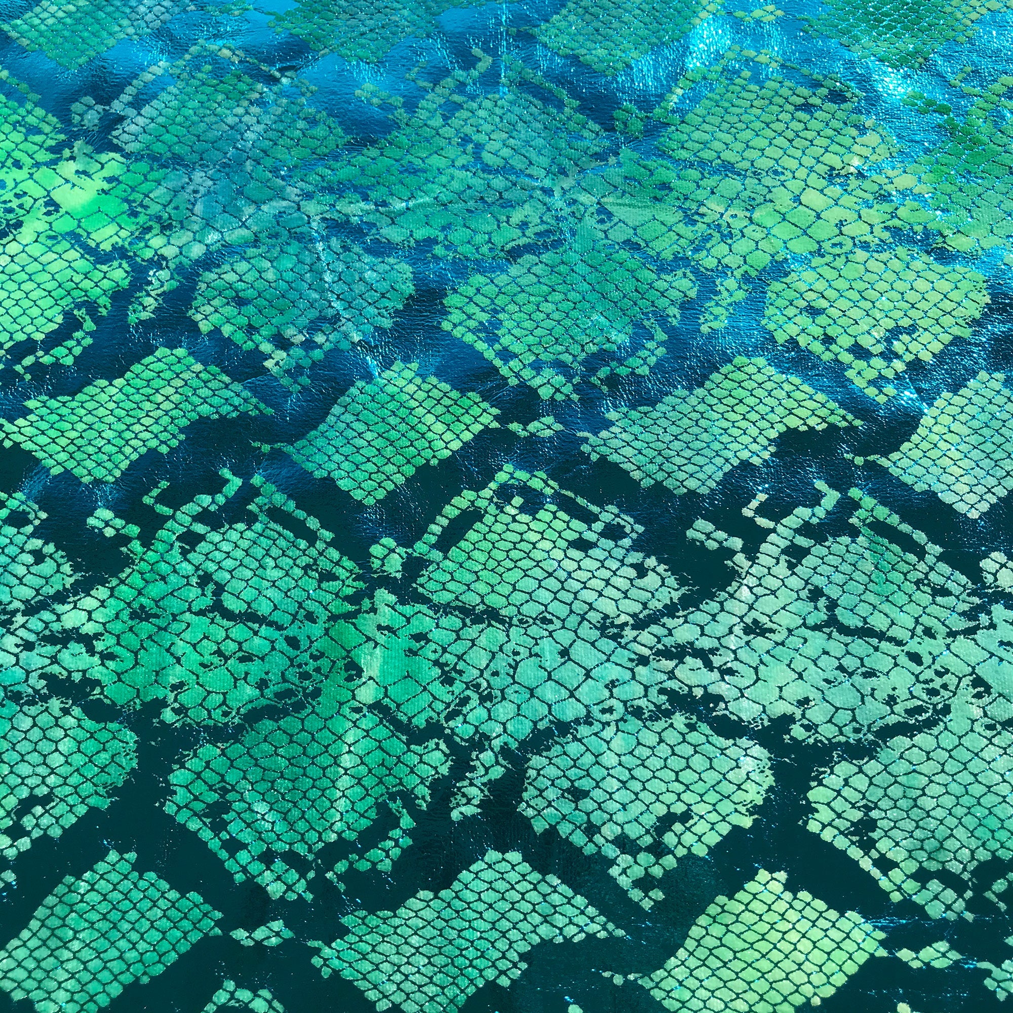 Jungle Cobra Foil Printed Stretch Velvet Fabric | Blue Moon Fabrics