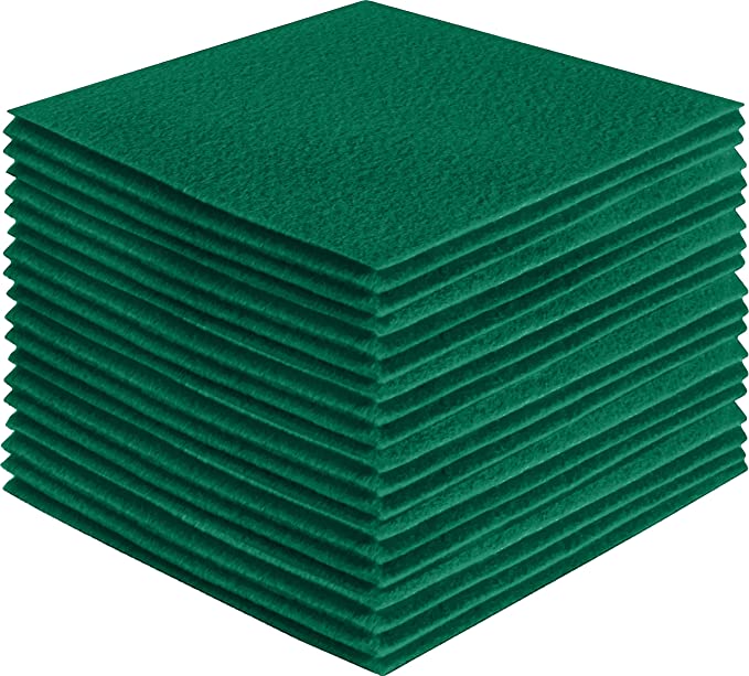 Acrylic Felt Craft Sheet Packs – Kelly Green | Soft Felt for DIY Craft