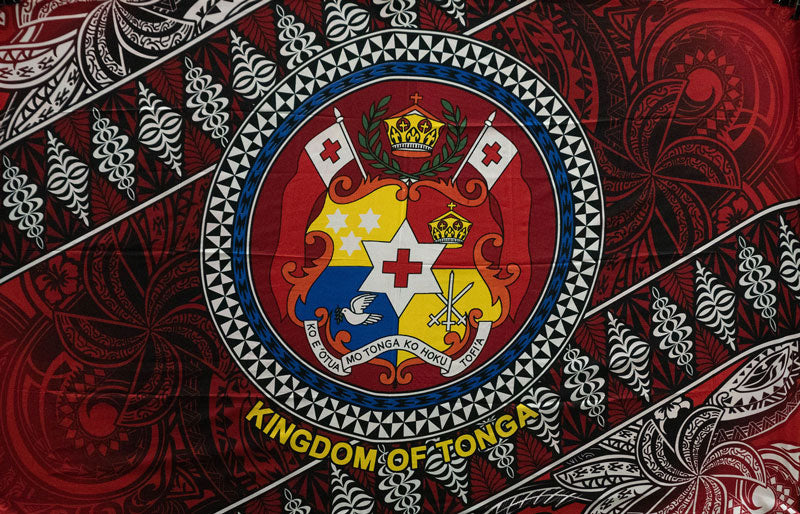 Kingdom of Tonga Seal Tribal Polyester Sarong | Islands Fabric