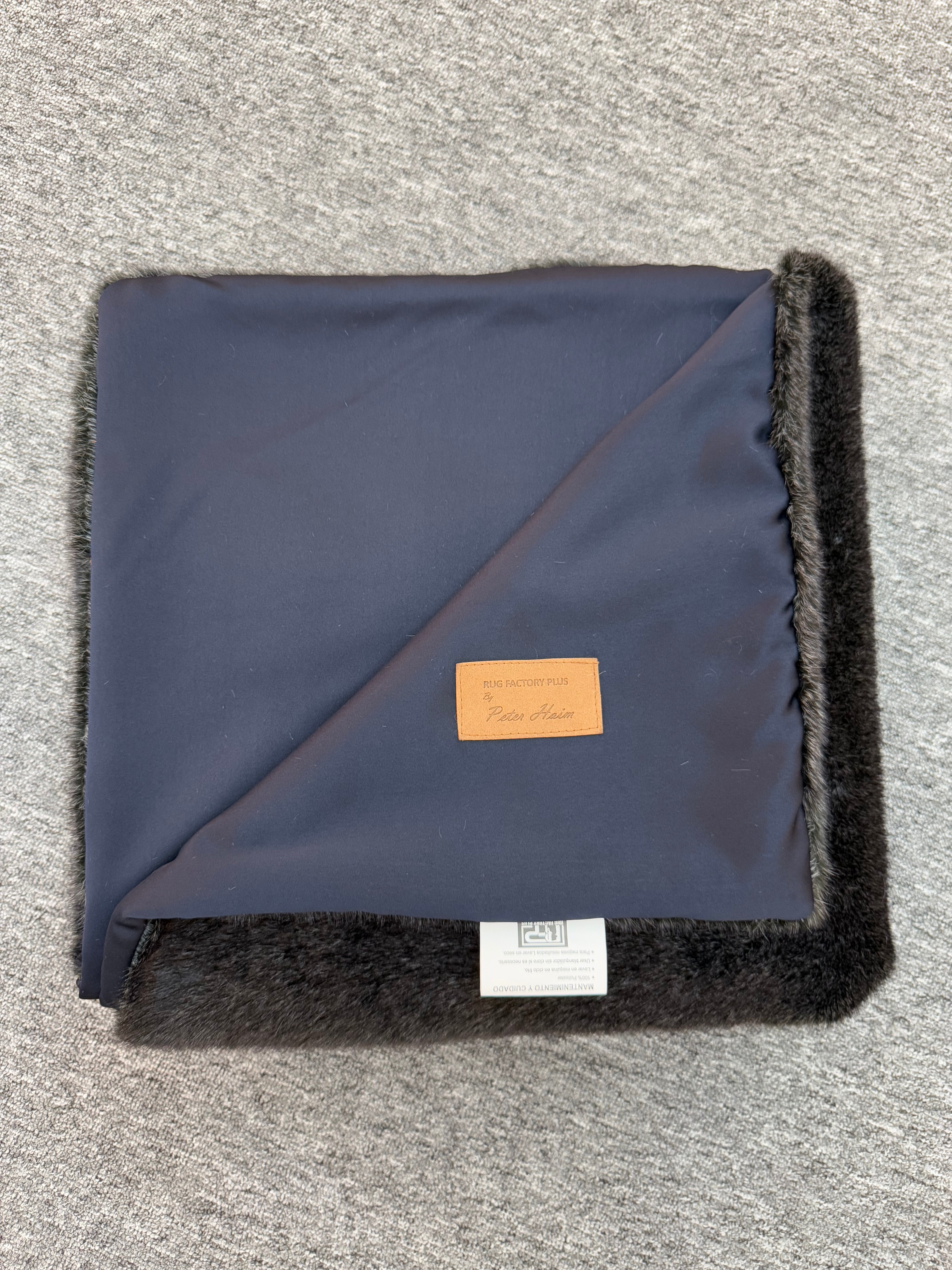 Luxury Soft Warm Faux Mink Throw Blanket - MINKO 11 Black