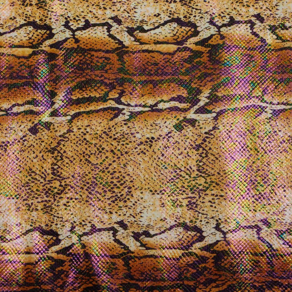 Mamba Foil Printed Spandex Fabrics | Blue Moon Fabrics