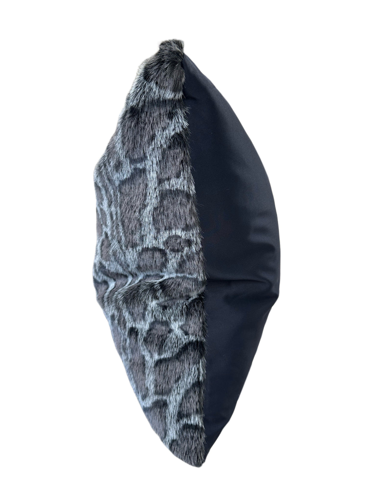 Luxe Black Leopard Faux Mink Throw Pillow – MINKO 12