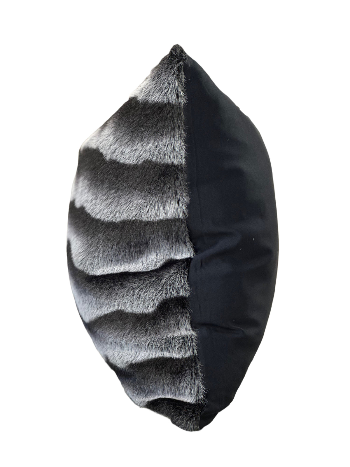Luxe Black Stripe Faux Mink Throw Pillow – MINKO 13