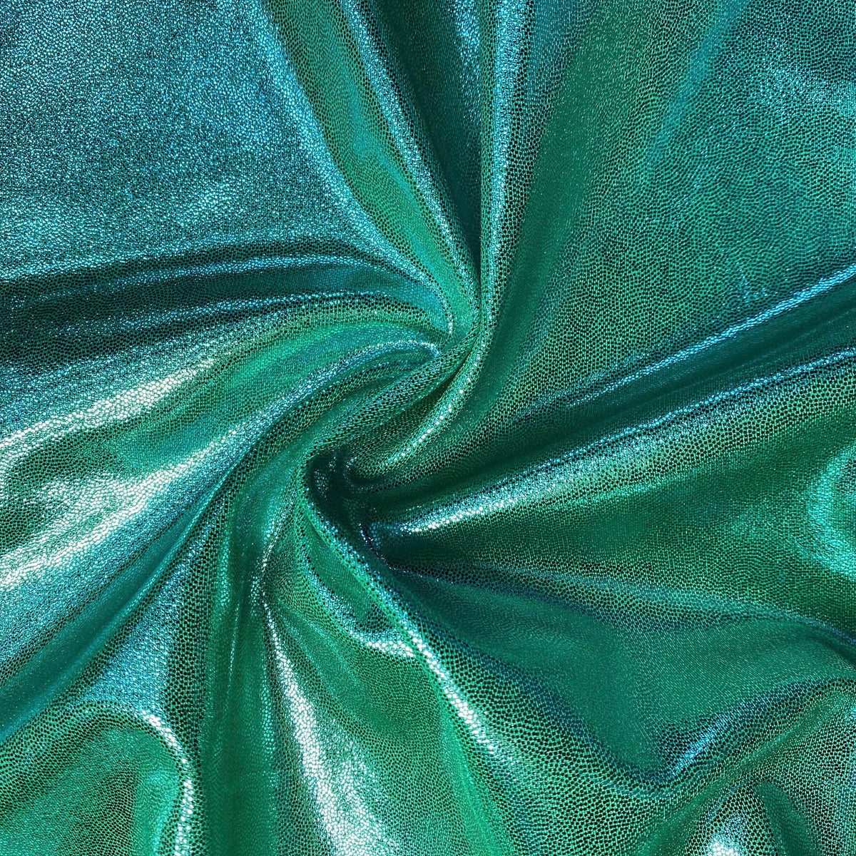 Mystique Foiled Spandex Fabric | Blue Moon Fabrics