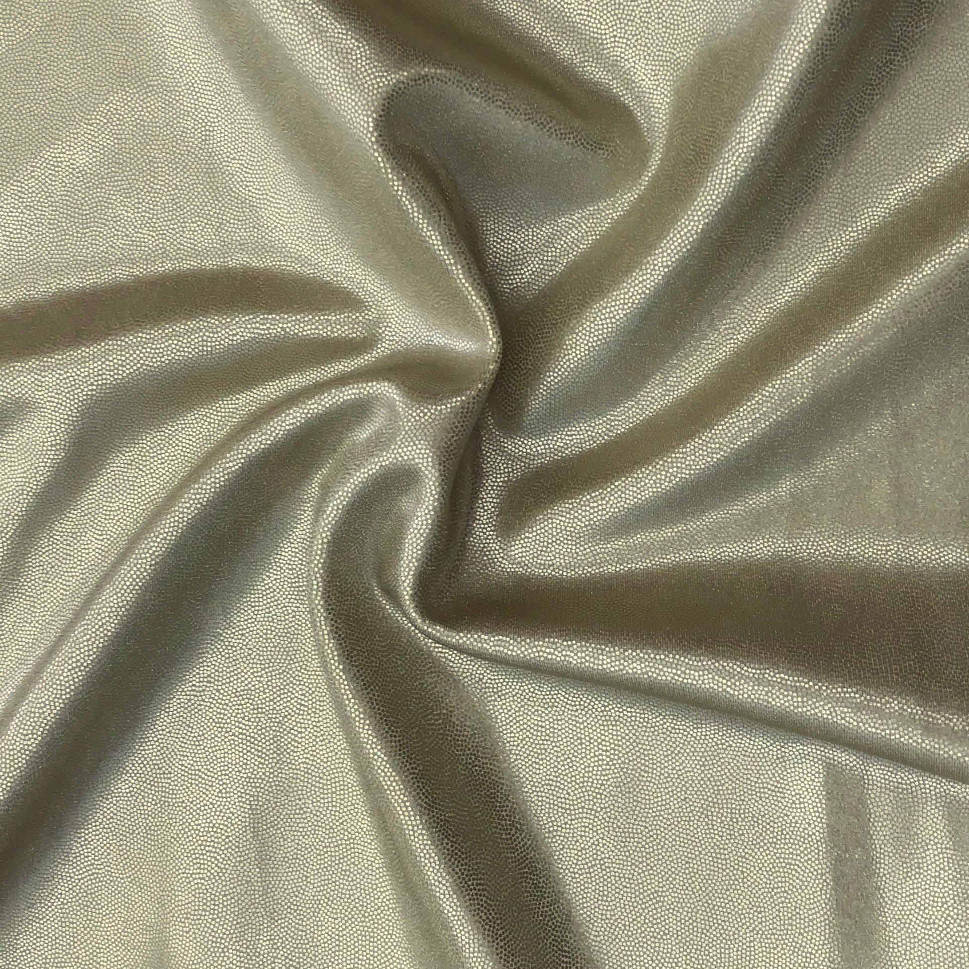 Mystique Pearl Foiled Spandex Fabric | Blue Moon Fabrics