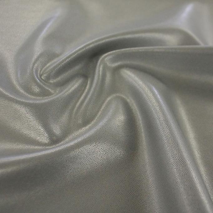 Mystique Pearl Foiled Spandex Fabric | Blue Moon Fabrics