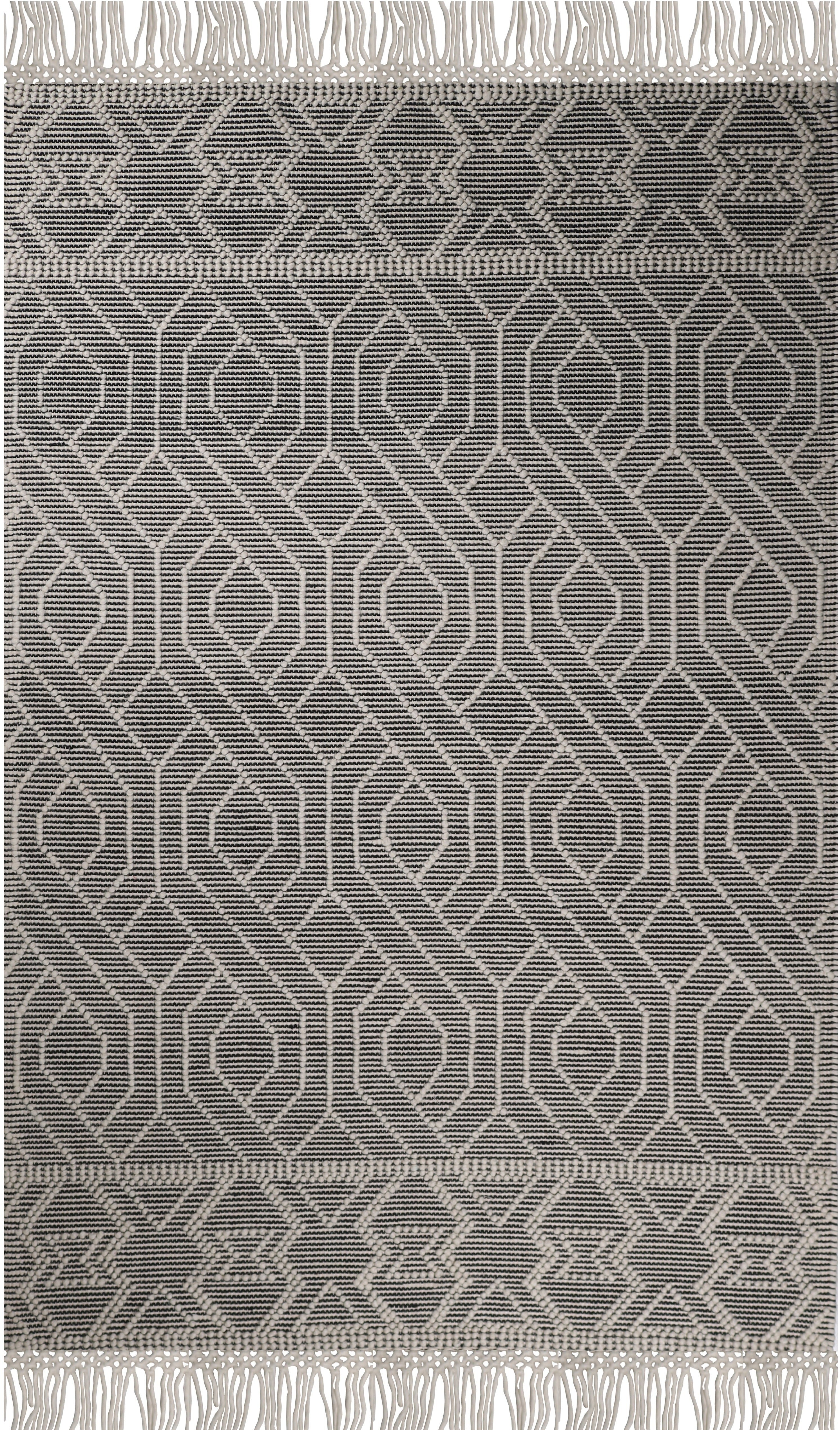 Natural Wool Blend Bohemian Design Rug