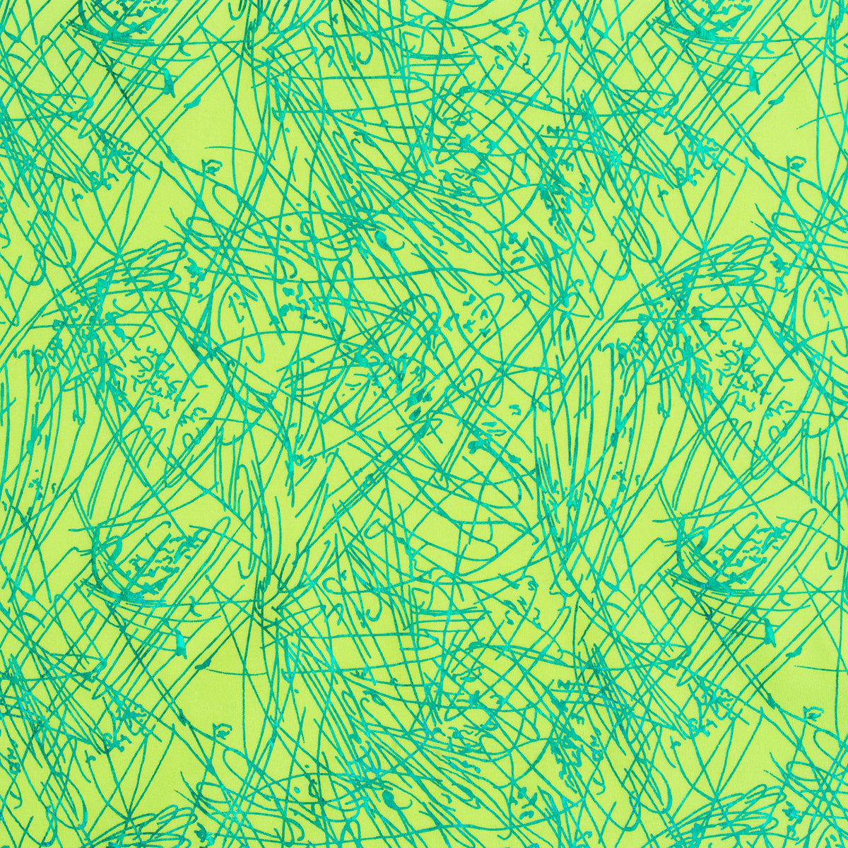 Stretch Nylon Spandex Fabric with Dancing Splash Hologram Foil | Spandex Palace