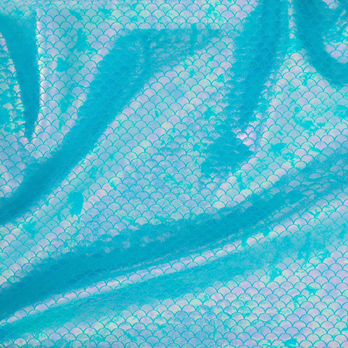 Mermaid Illusion Foil 4-Way Flex Nylon Spandex Fabric | Spandex Palace