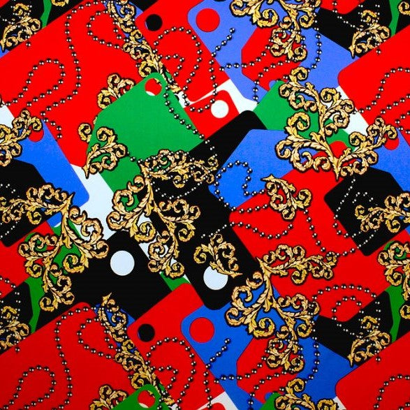 Majestic Printed Spandex | Blue Moon Fabrics