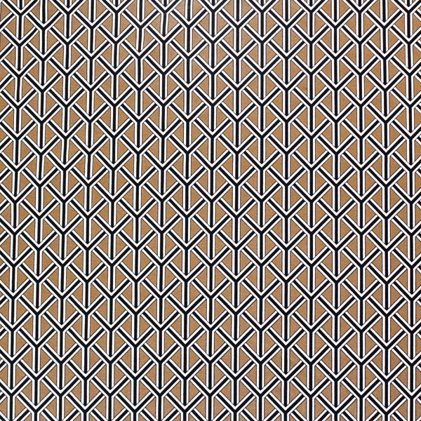 Black and Gold Weave Printed Spandex | Blue Moon Fabrics