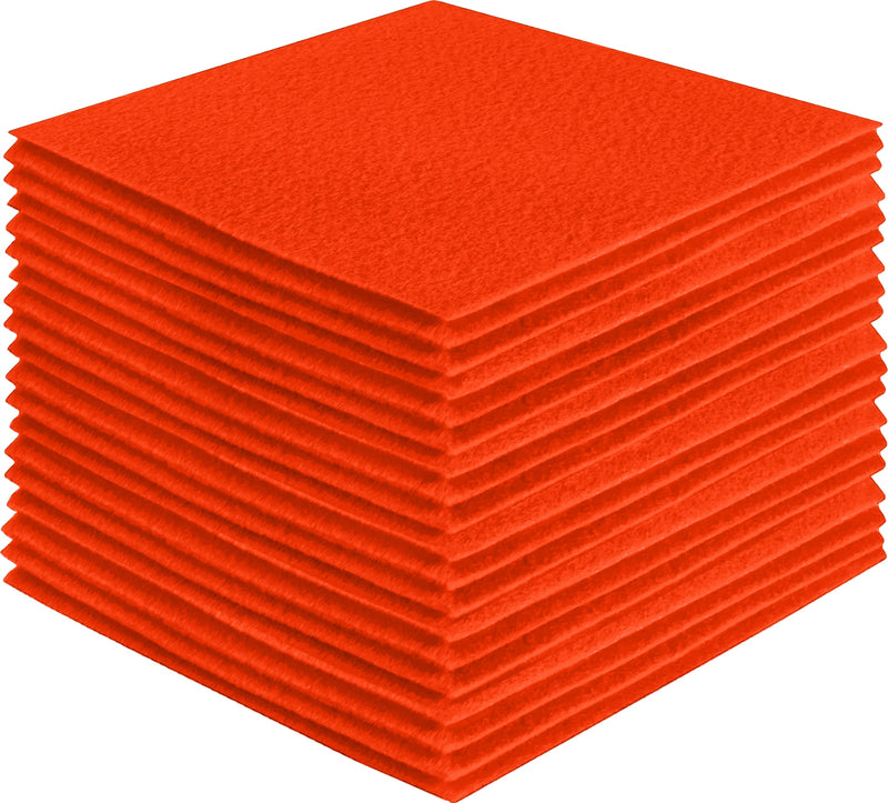 Acrylic Felt Craft Sheet Packs – Neon Orange | Soft Felt for DIY Craft
