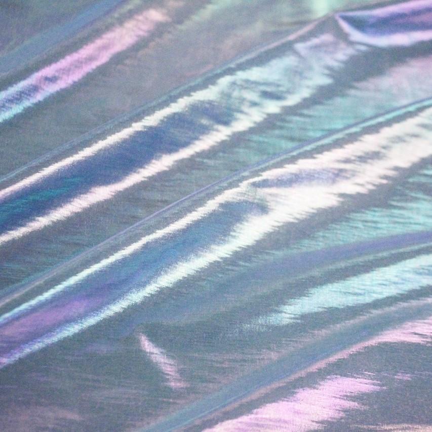 Opal Foiled Spandex Fabric | Blue Moon Fabrics