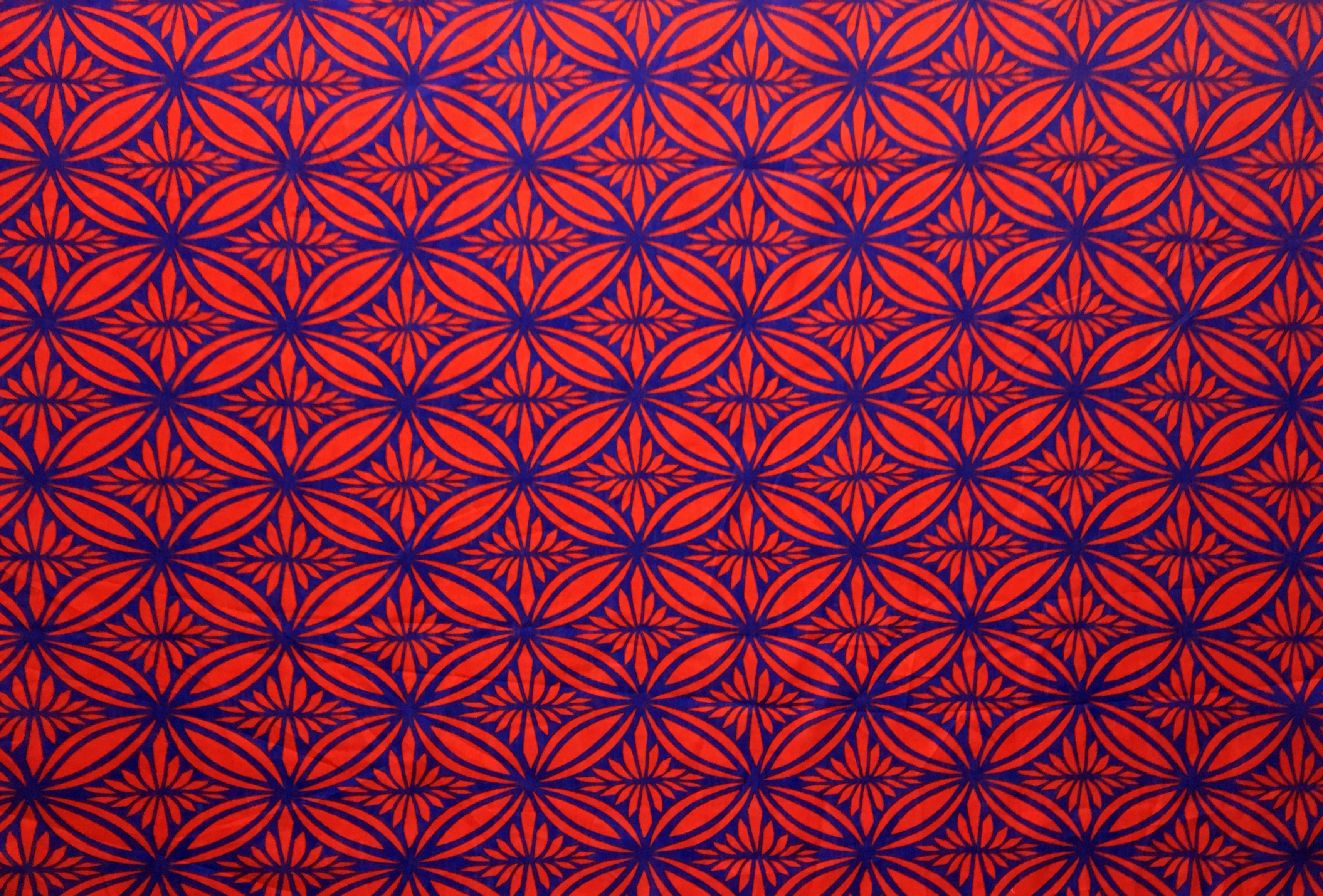 Tapa Flower Print Poly Linen Fabric | Islands Fabric