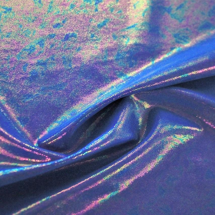 Prismatic Foiled Spandex Fabric | Blue Moon Fabrics
