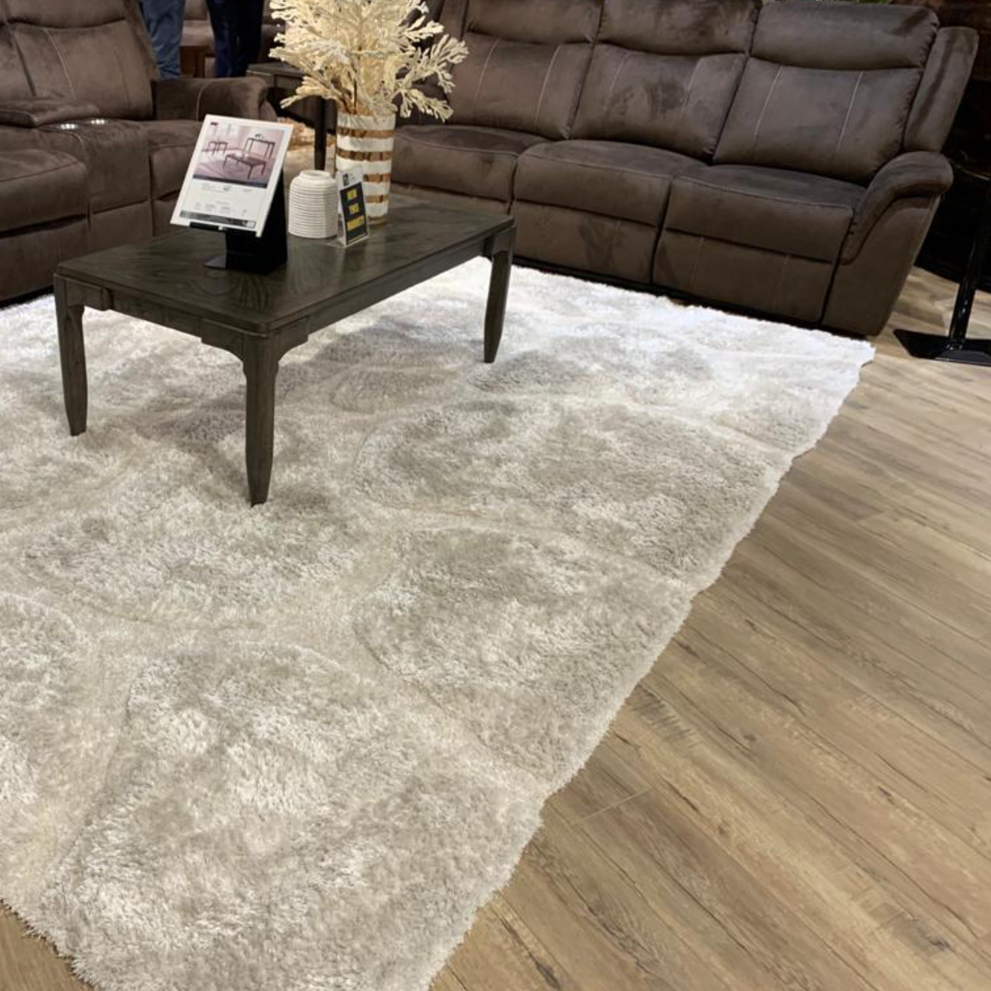 Soft Cozy 3D Rock Design Shag Area Rug/Carpet