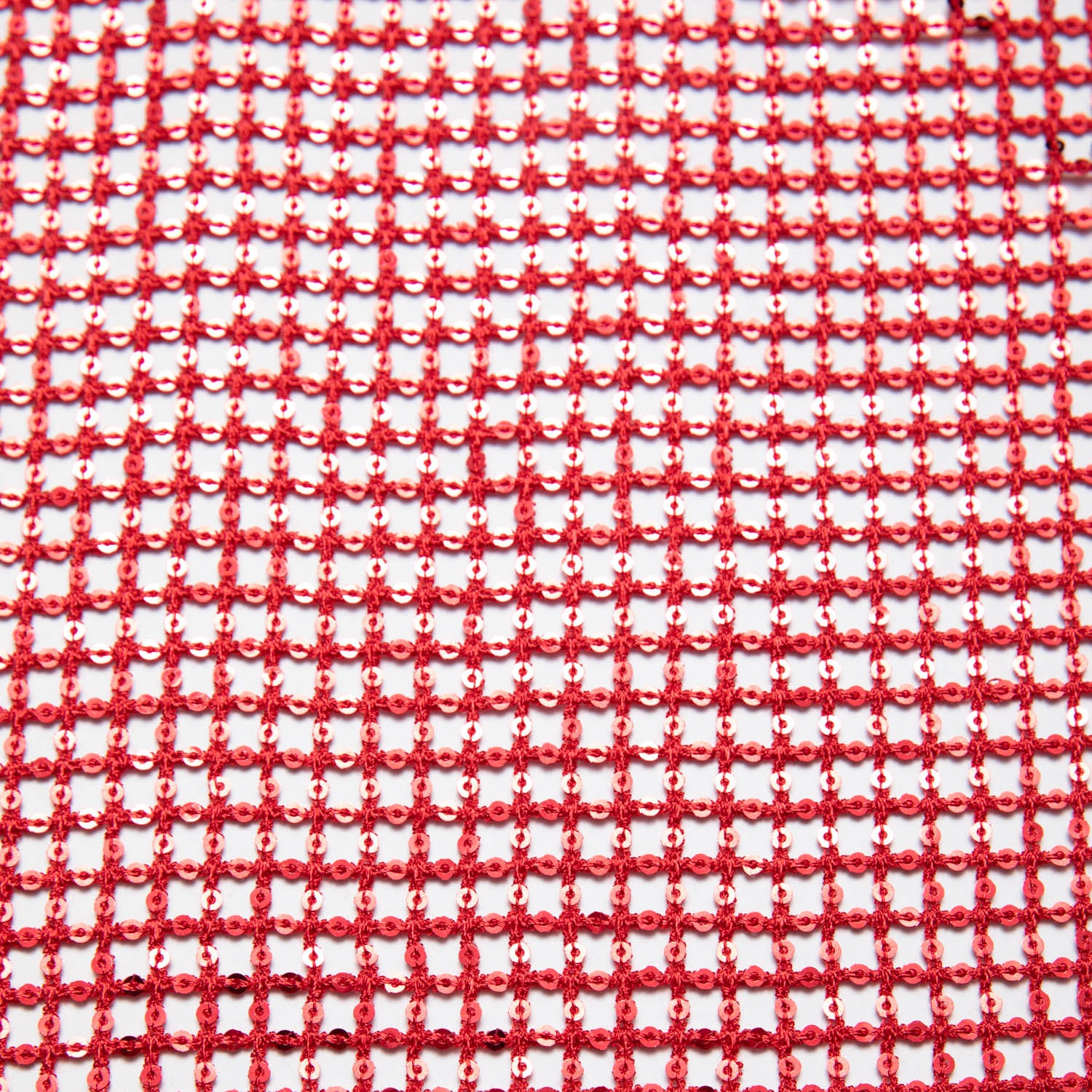 RED OPEN LACE FABRIC WITH SEQUINS 52" WIDE | Exquisite Fabric