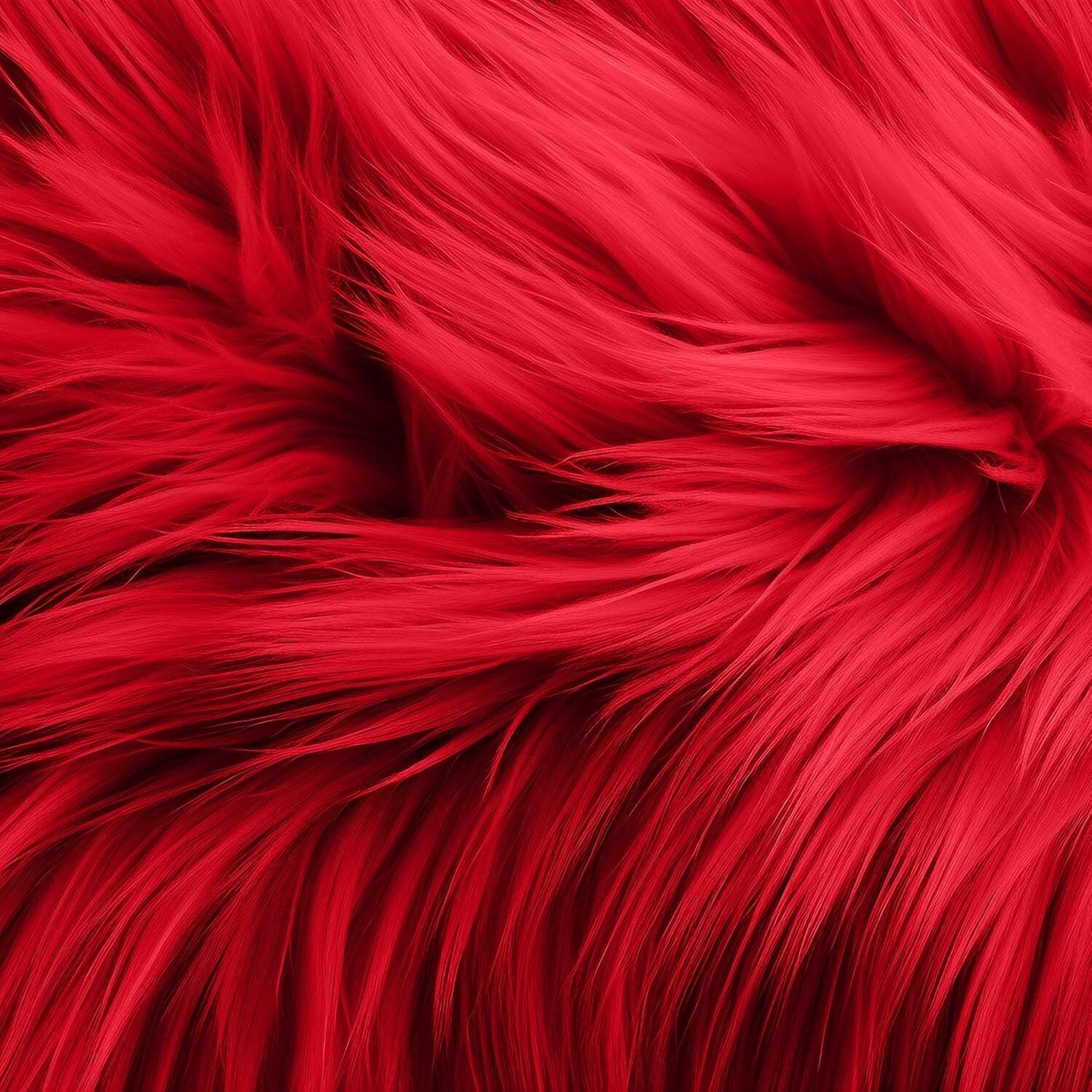 Faux Fur Fabric Squares For DIY Crafts 6X6 Inch Shaggy Fur Patches