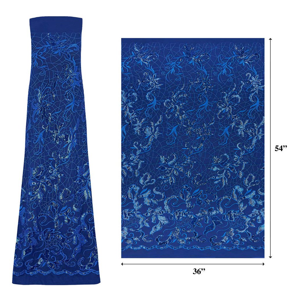 Renaissance Stretch Mesh Sequin Fabric | Blue Moon Fabrics