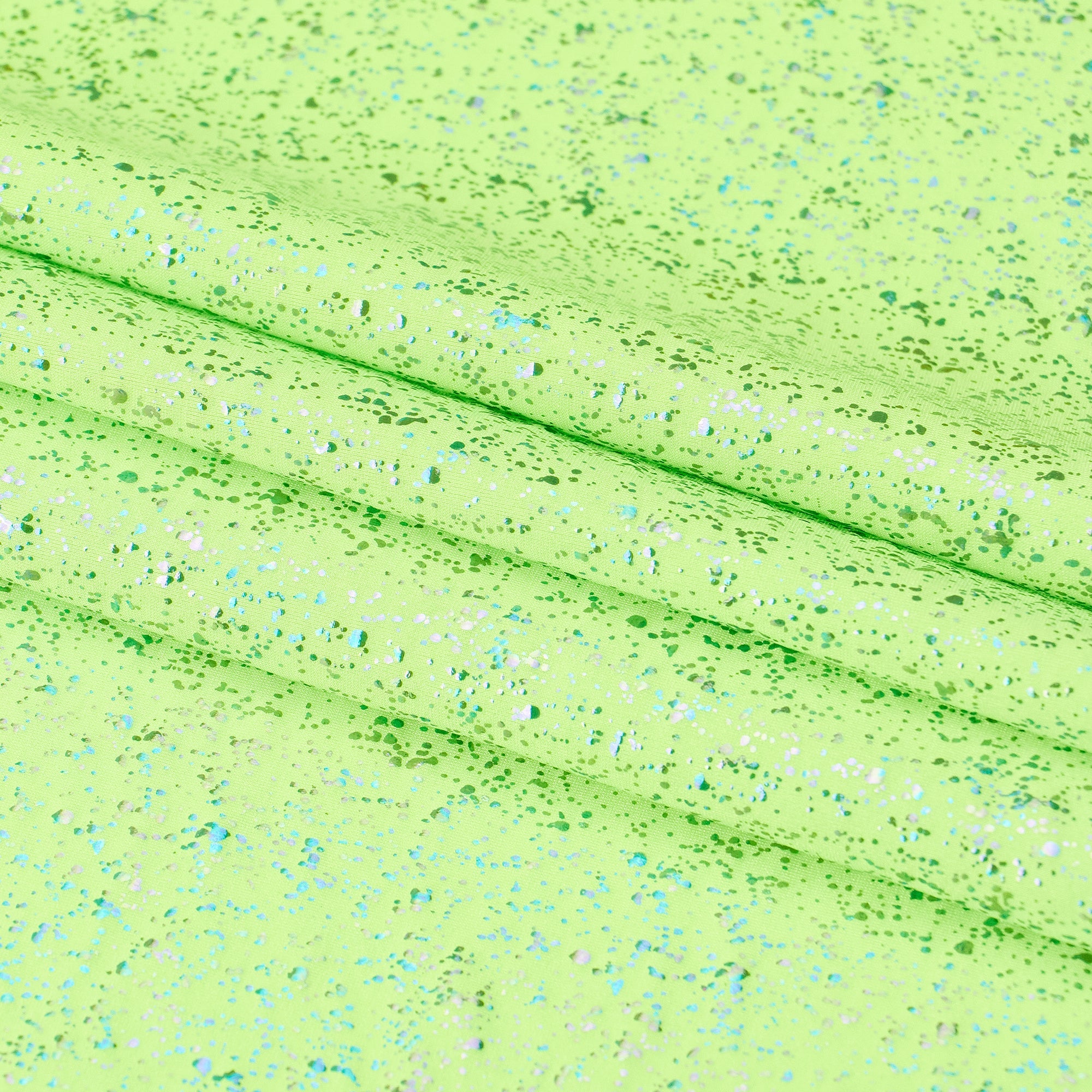 Robins Egg Speckle Spandex Fabric | Blue Moon Fabrics