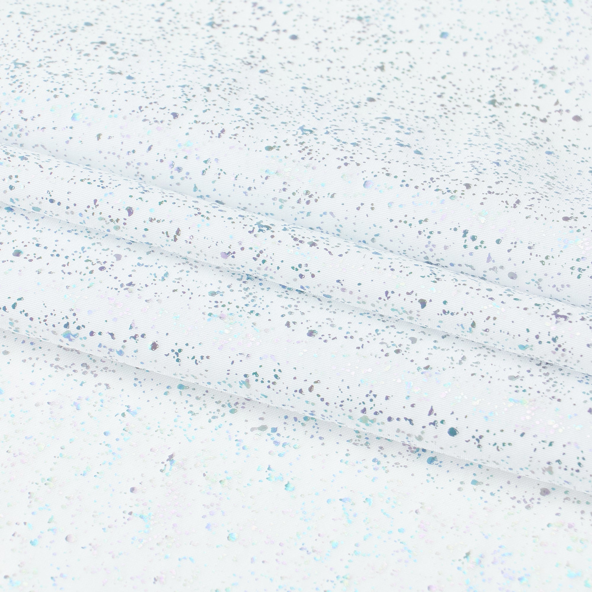 Robins Egg Speckle Spandex Fabric | Blue Moon Fabrics