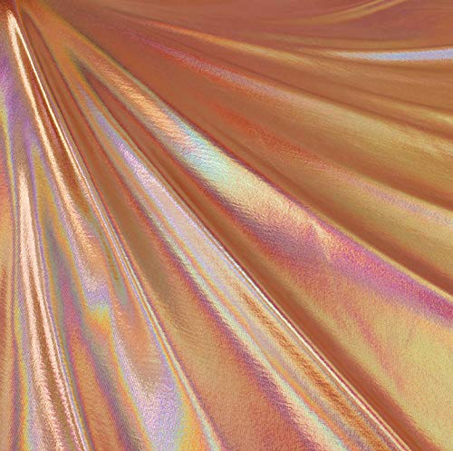 Hologram Metallic Foil Spandex Knit Fabric | 4-Way Stretch Multicolor