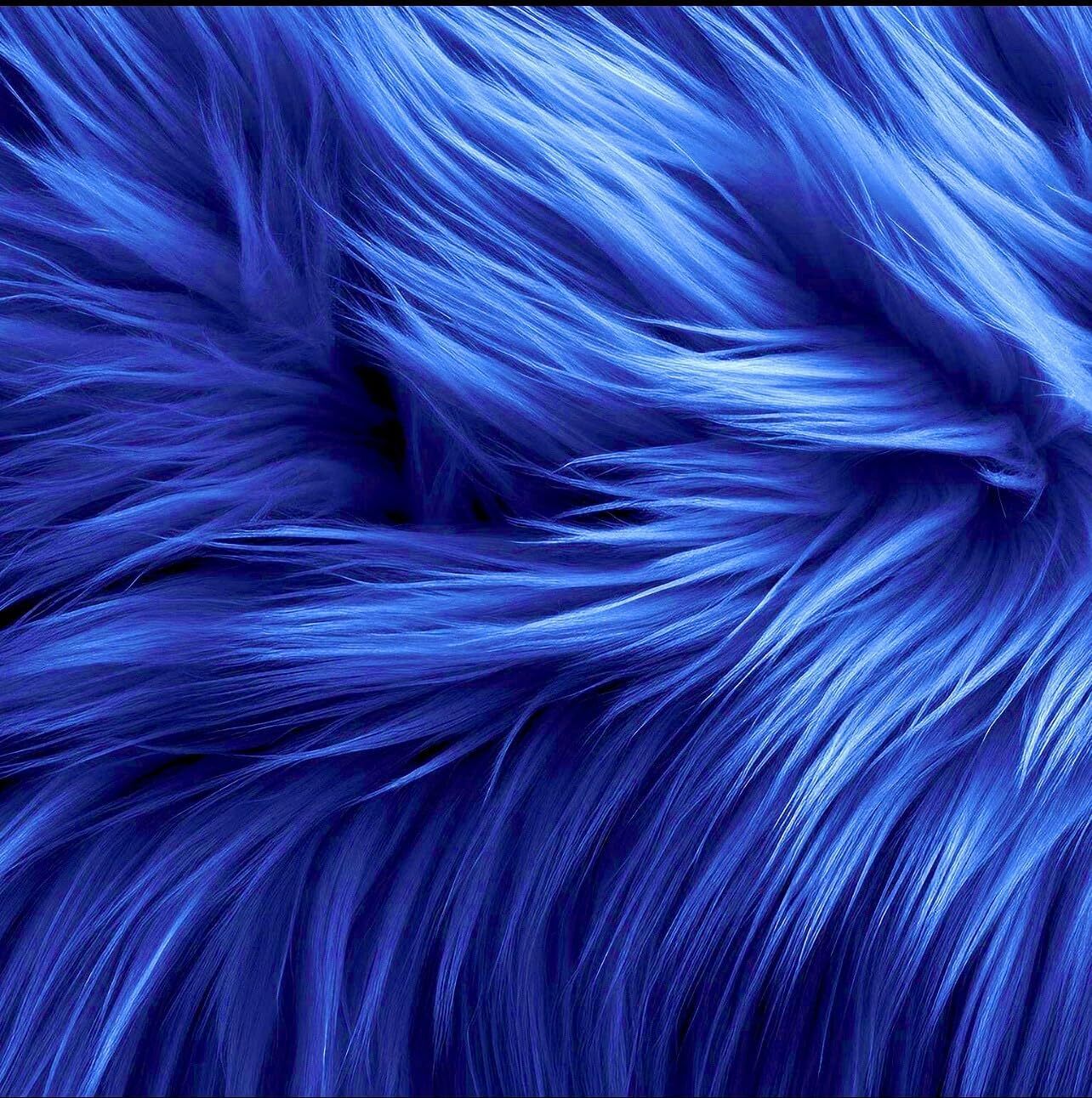 Faux Fur Fabric by the Yard – Shaggy Plush Long Pile, 60" Wide
