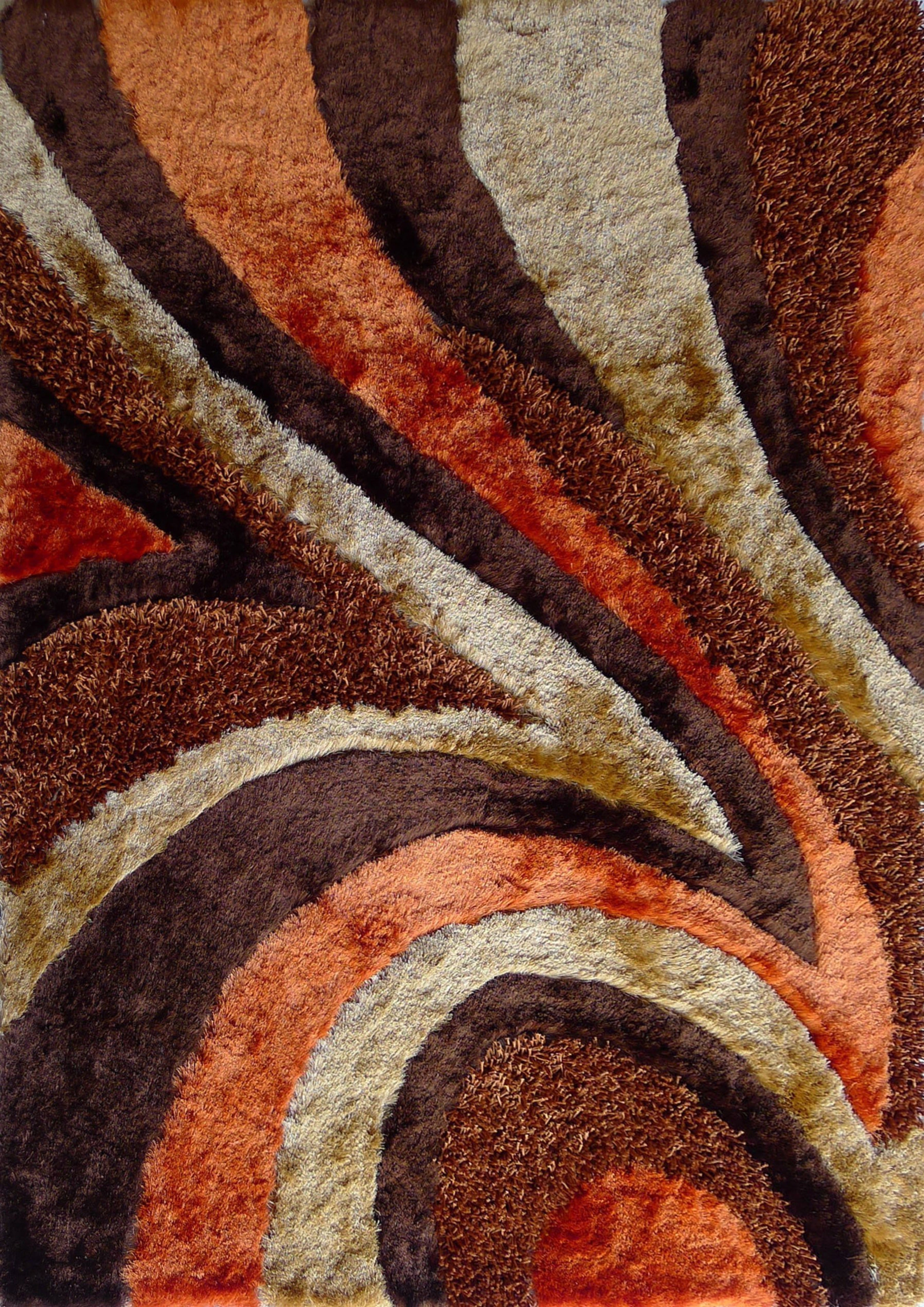 Geometric Shag Thick Design Area Rug