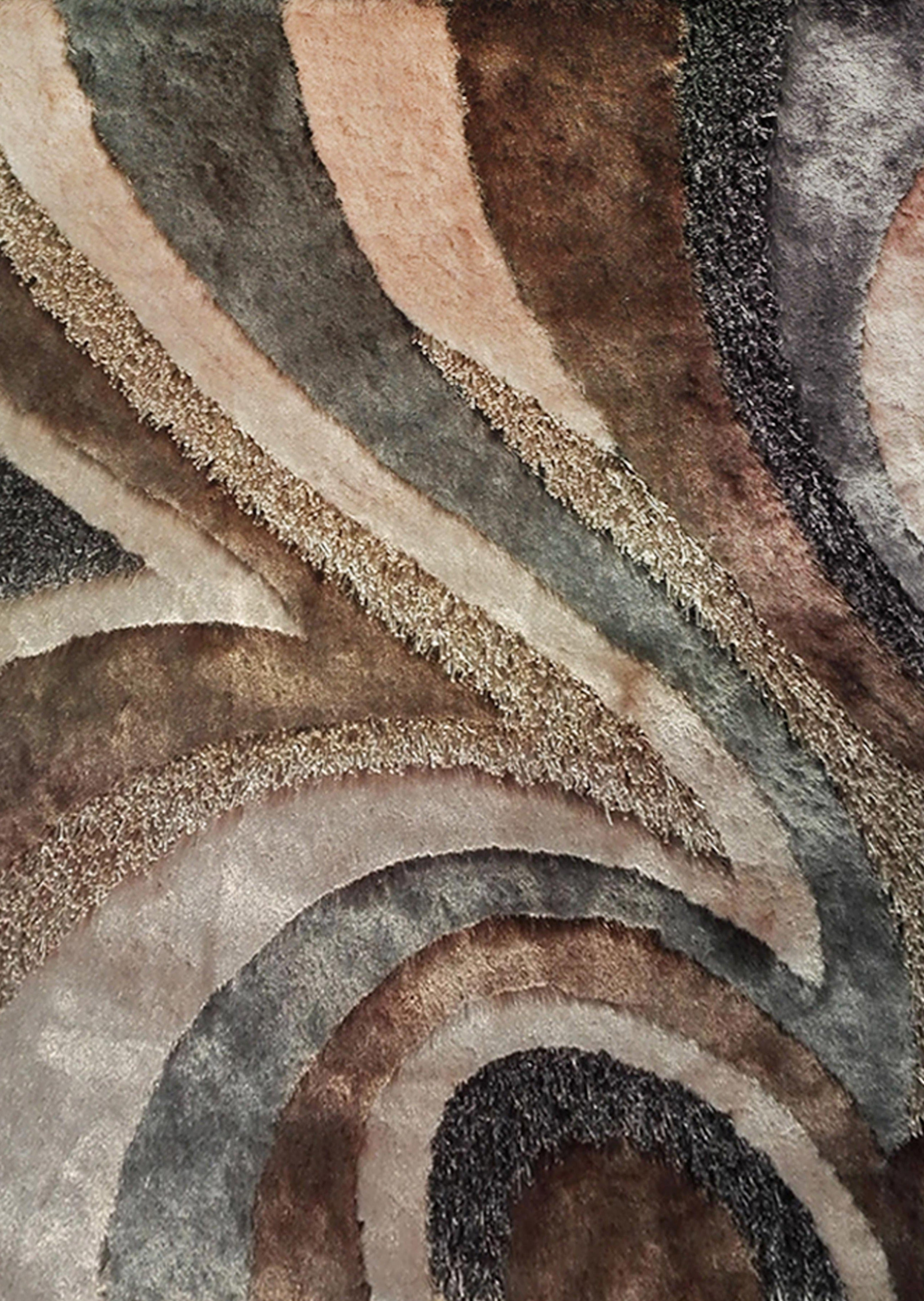 Geometric Shag Thick Design Area Rug