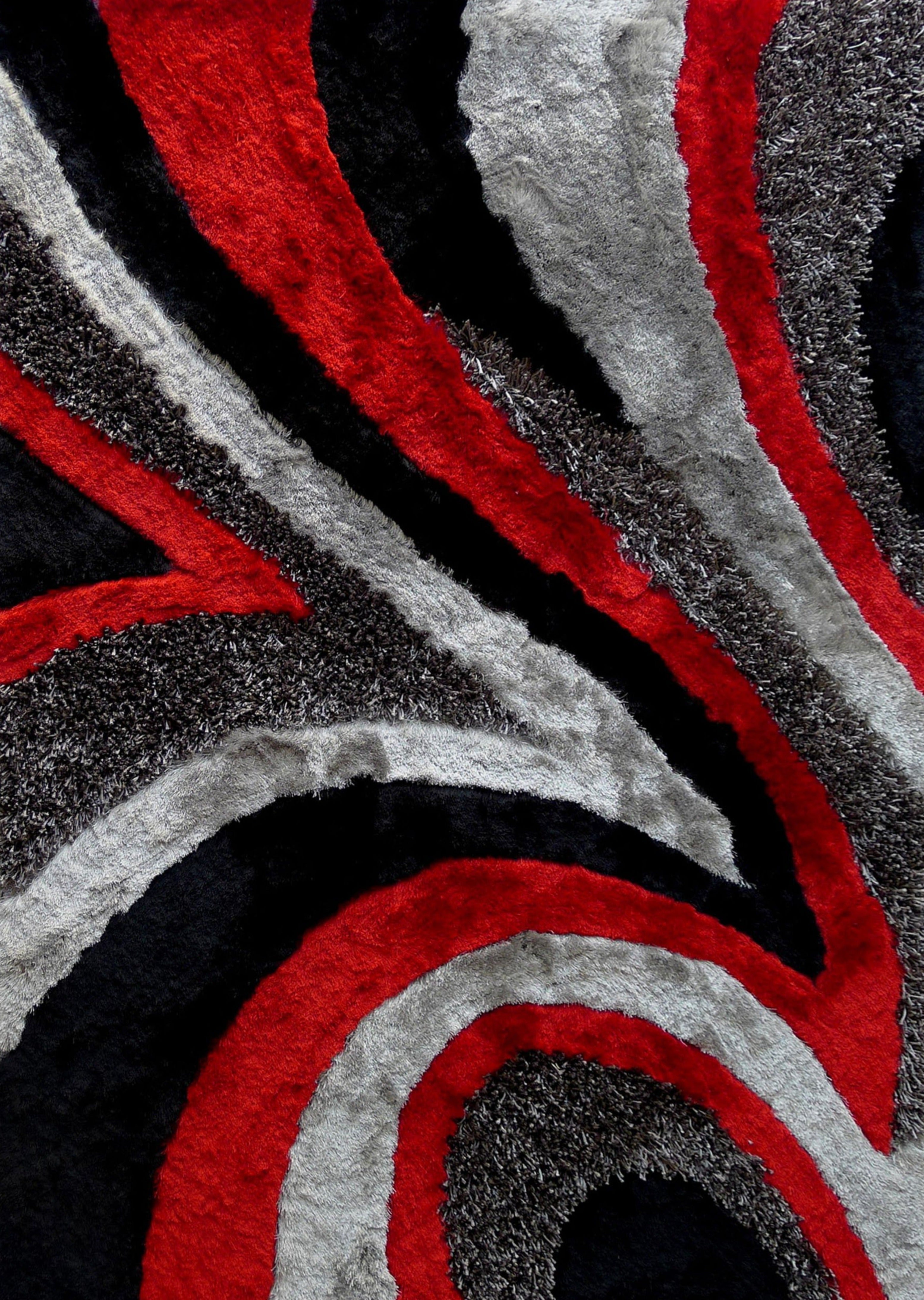 Geometric Shag Thick Design Area Rug