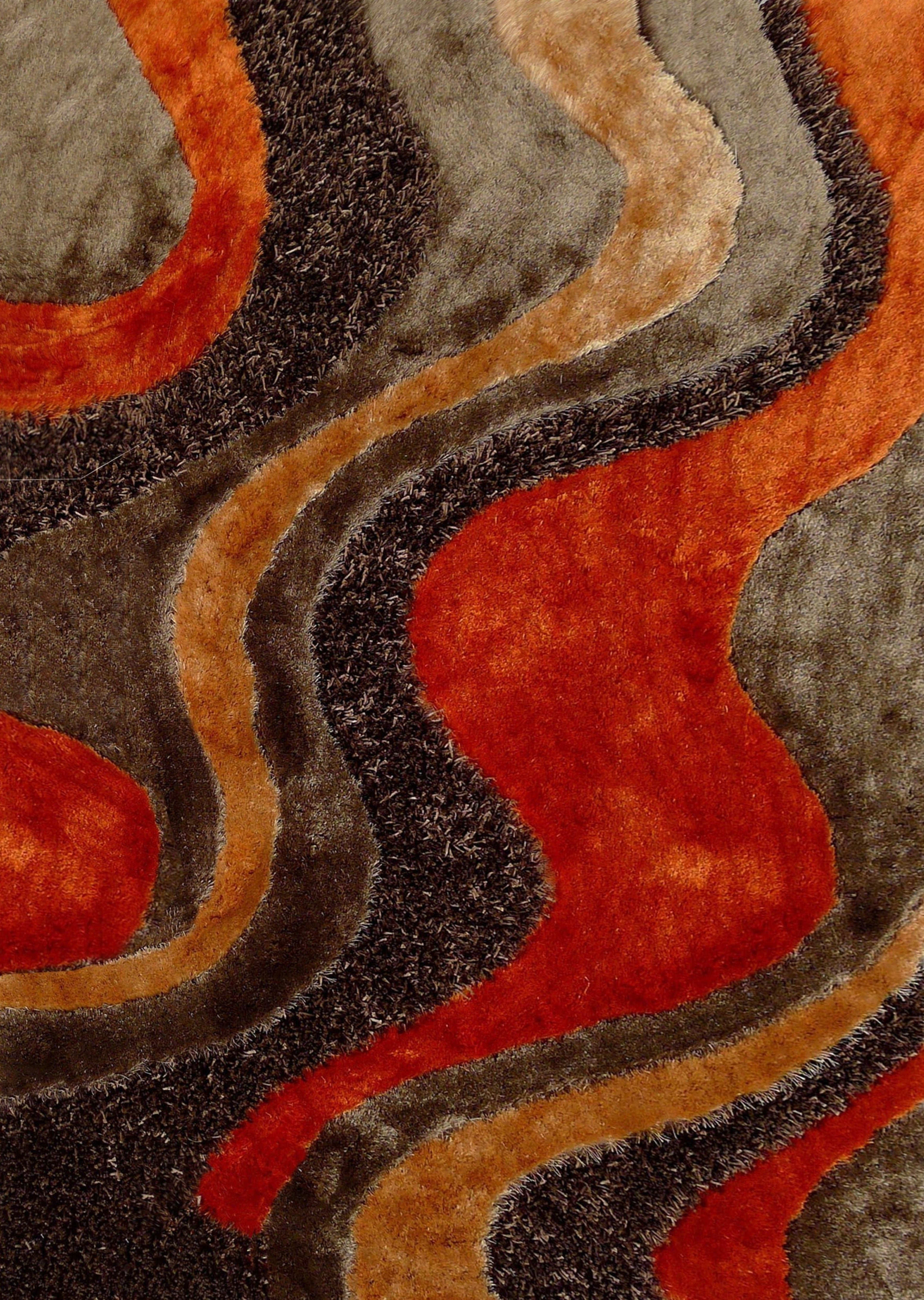 Luxury Shag Viscose Shiny Design Plush Area Rug/ Carpet - S.V.D DESIGN 29.